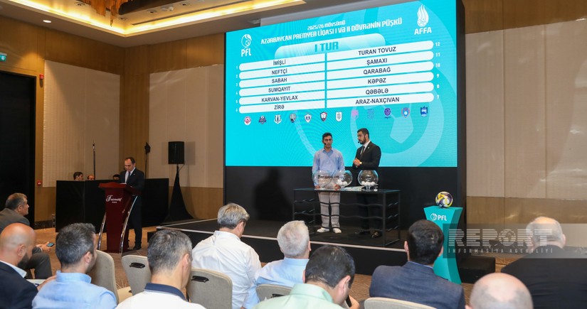 Azərbaycan Premyer Liqasının 2025/2026 mövsümünün püşkatma mərasimi keçirilib