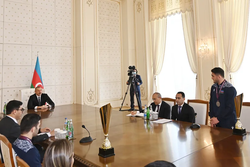 İlham Əliyev: Hacı Əliyev, sən artıq olimpiya çempionusan