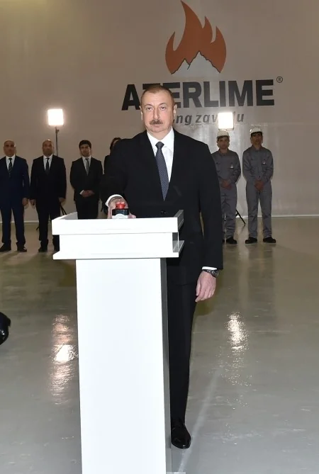 Qazaxda əhəng zavodunun açılışı oldu - FOTO - YENİLƏNİB