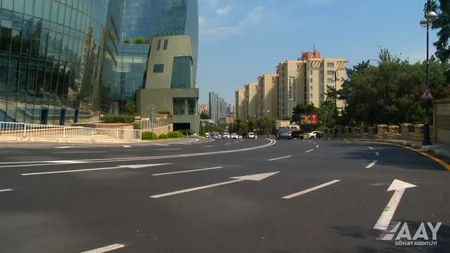 Bakının Mehdi Hüseyn və Teymur Elçin küçələrində təmir yekunlaşıb