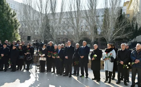 Prezident İlham Əliyev maestro Niyazinin Bakıda abidəsinin açılış mərasimində iştirak edib - YENİLƏNİB