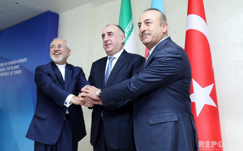 Bakıda Azərbaycan-İran-Türkiyə XİN başçılarının beşinci üçtərəfli görüşü başlayıb