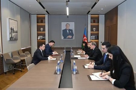 Ceyhun Bayramov Moldovanın yeni səfirinin etimadnaməsinin surətini qəbul edib