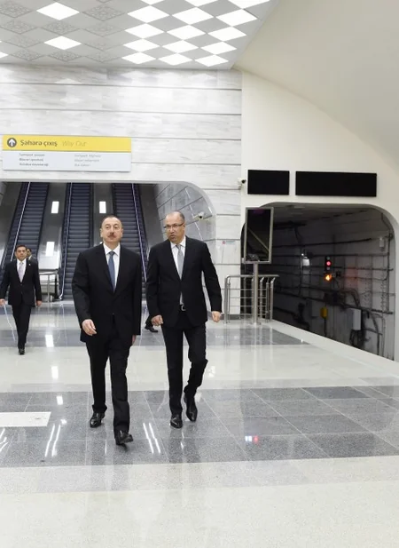 Azərbaycan Prezidenti metronun “Avtovağzal” və “Memar Əcəmi” stansiyalarının açılışında iştirak edib