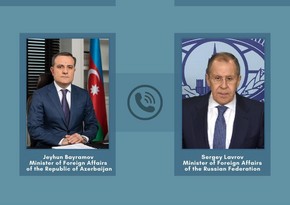 Azerbaijani, Russian FMs hold phone conversation