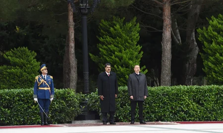 Azərbaycanda Venesuela Prezidenti Nikolas Maduronun rəsmi qarşılanma mərasimi olub