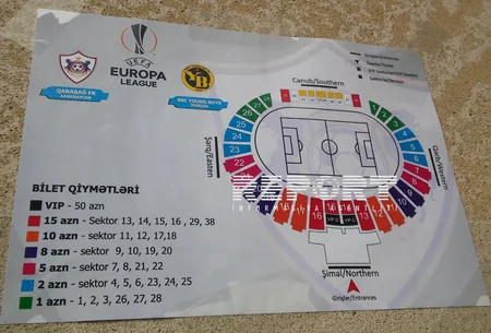 ​Qarabağ - Yanq Boyz oyununa biletlərin bir hissəsi qara bazardadır