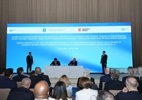 Azerbaijan signs agreements with foreign companies on solar energy projects
