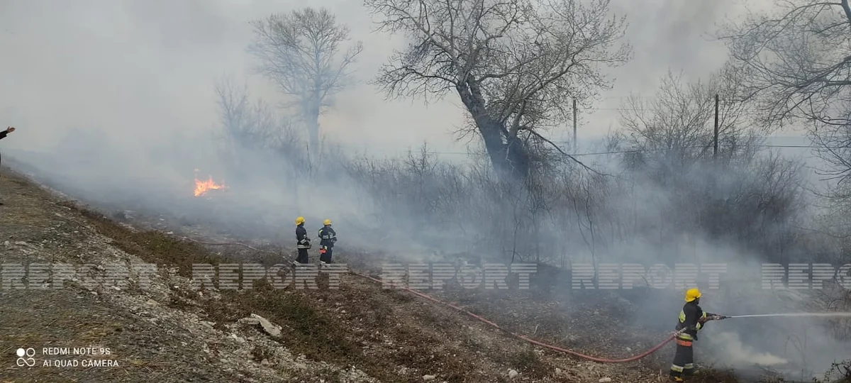 Şəkidə baş vermiş güclü yanğın söndürüldü - YENİLƏNİB