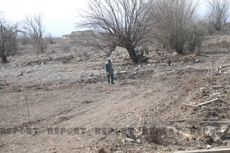 Beynəlxalq konfransın iştirakçıları ANAMA-nın Ağdamdakı regional mobil sahə düşərgəsi ilə tanış olublar