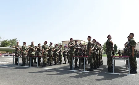 Azərbaycan Prezidentinin oğlu Heydər Əliyev Vətənə sədaqət andı içib - FOTO - VİDEO
