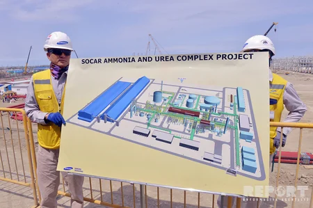 ​SOCAR rəhbərliyi Sumqayıt Karbamid Zavodunun tikinti işləri ilə tanış olub