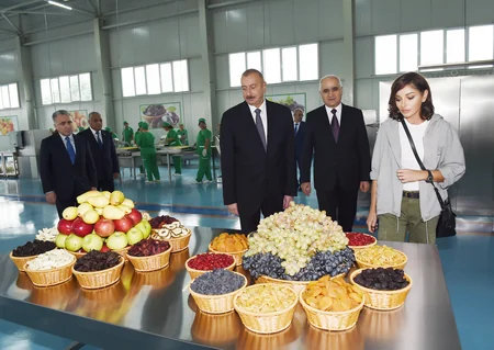 Prezident İlham Əliyev “Qubaekoaqrar” MMC-nin kənd təsərrüfatı mallarının istehsalı zavodunun açılışında iştirak edib - YENİLƏNİB