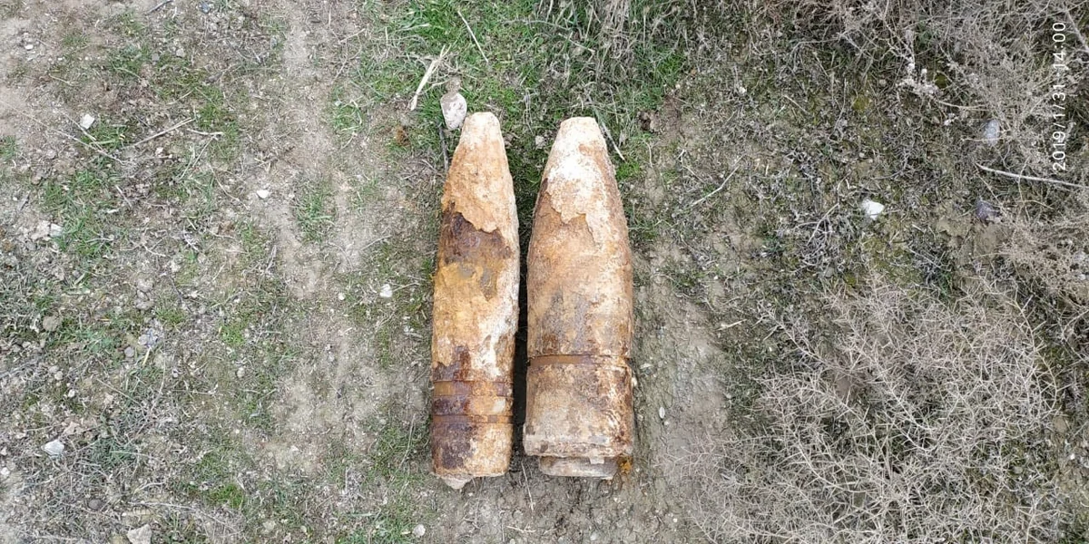 Sumqayıtda 2 ədəd top mərmisi tapılıb