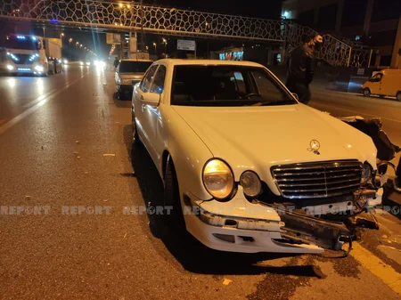 Bakıda sürücü idarəetməni itirərək qəza törədib