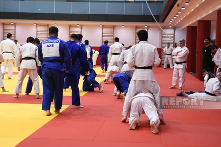 Avropa çempionatında iştirak edəcək Azərbaycanın cüdo millisi növbəti məşqinə çıxıb