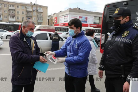 DİN könüllülərlə birgə Bakıda maarifləndirici tədbirlər keçirib