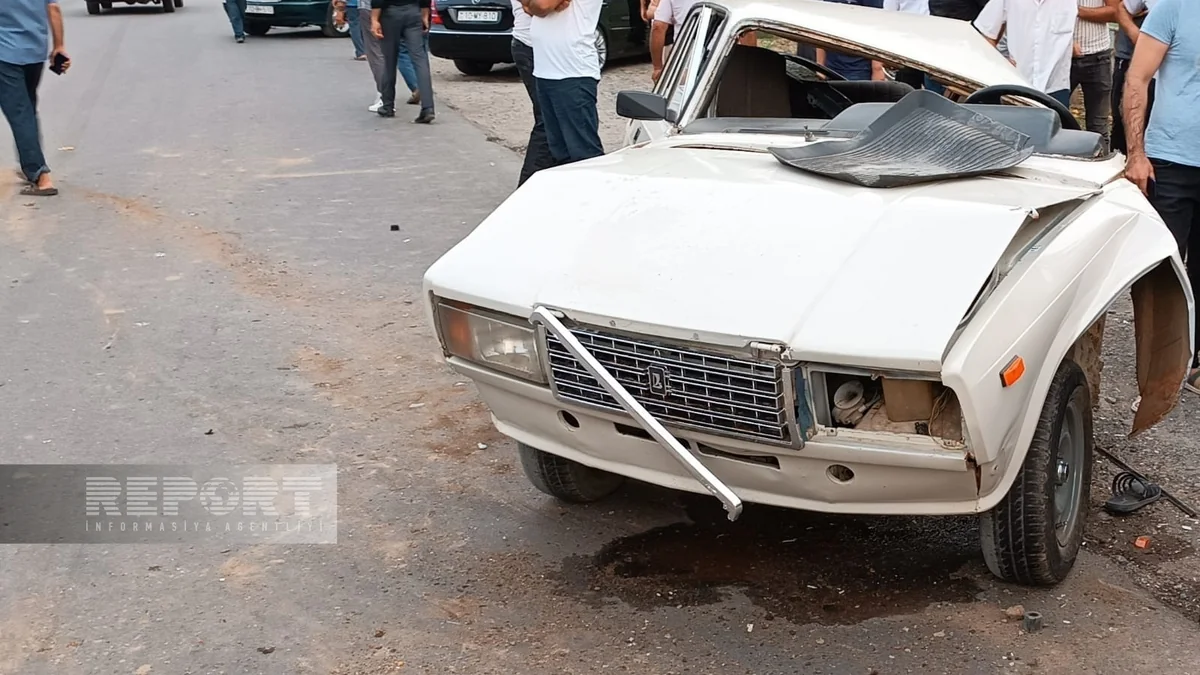 Biləsuvarda yol qəzası olub, xəsarət alan var 