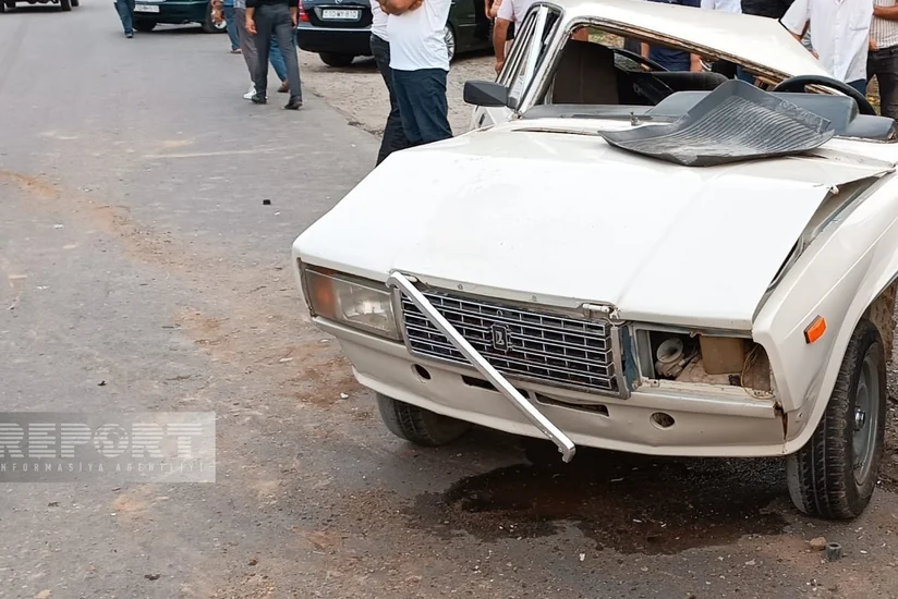 Biləsuvarda yol qəzası olub, xəsarət alan var 