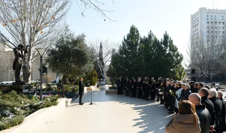 Prezident İlham Əliyev maestro Niyazinin Bakıda abidəsinin açılış mərasimində iştirak edib - YENİLƏNİB