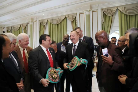 President Ilham Aliyev receives participants of 55th Convention of World Boxing Council