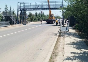 Cəlilabadda ötən il avtoqəza nəticəsində sıradan çıxan yerüstü keçid bərpa olunub 