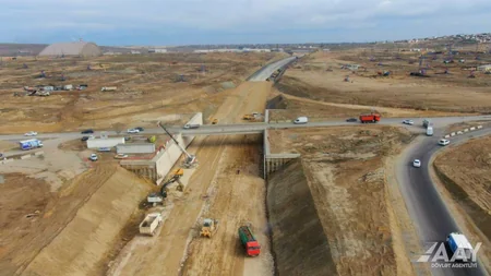 Böyükşor-Pirşağı avtomobil yolunun tikintisi 75 % yerinə yetirilib