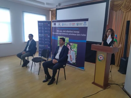 Avropa İttifaqının dəstəyi ilə Şirvanda peyvəndlənmə ilə bağlı təlim keçirilib