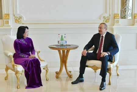 President Ilham Aliyev received vice president of Vietnam
