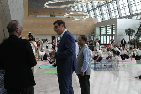 Bakıda yoqa təlimi keçirilib