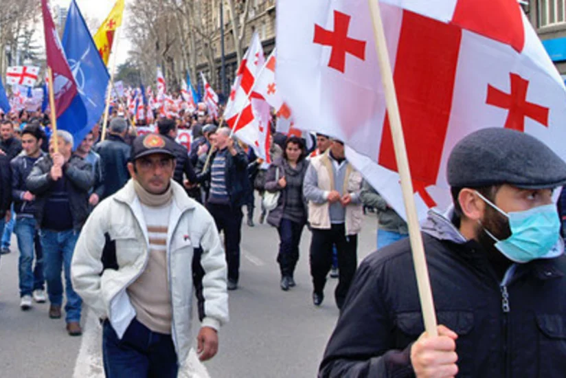 В Тбилиси прошла акция против повышения тарифов на электроэнергию
