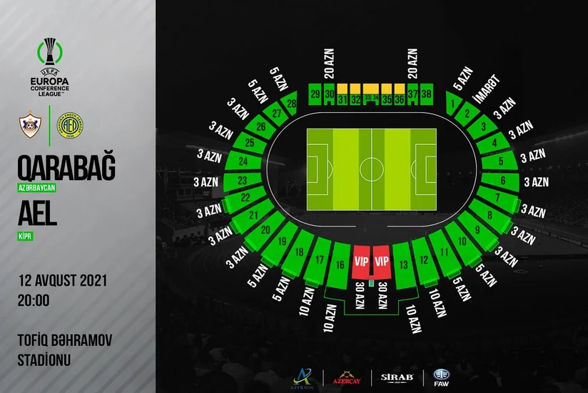 Qarabağın avrokubok matçına satılmış biletlərin sayı açıqlanıb