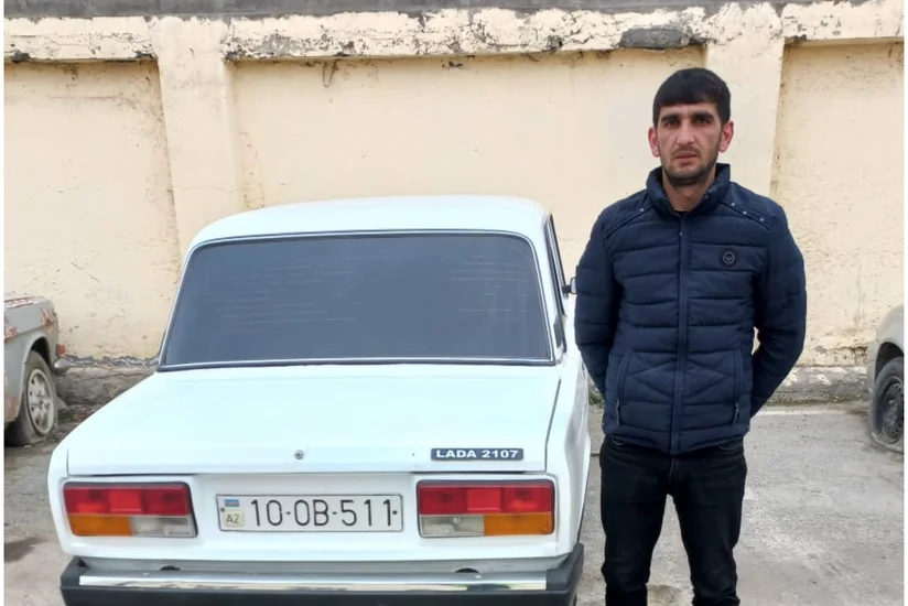 Kürdəmirdə narkotikin təsiri altında avtomobil idarə edən sürücü həbs olunub