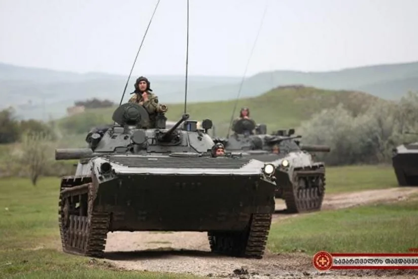 ​В Грузии начал работу танковый полигон