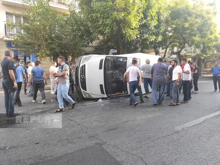 Bakıda yol qəzası olub