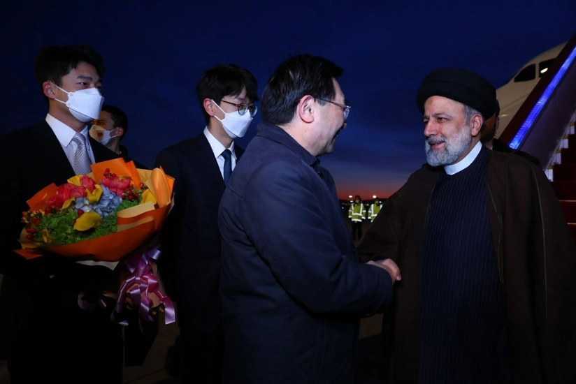 Iranian President on visit to China