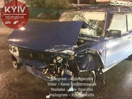 Azərbaycanlı turistlər Kiyevdə yol qəzasına düşüblər - FOTO