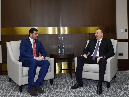 Azərbaycan Prezidenti Maroş Şefçoviç, Berat Albayrak və Kaxa Kaladzeni qəbul edib