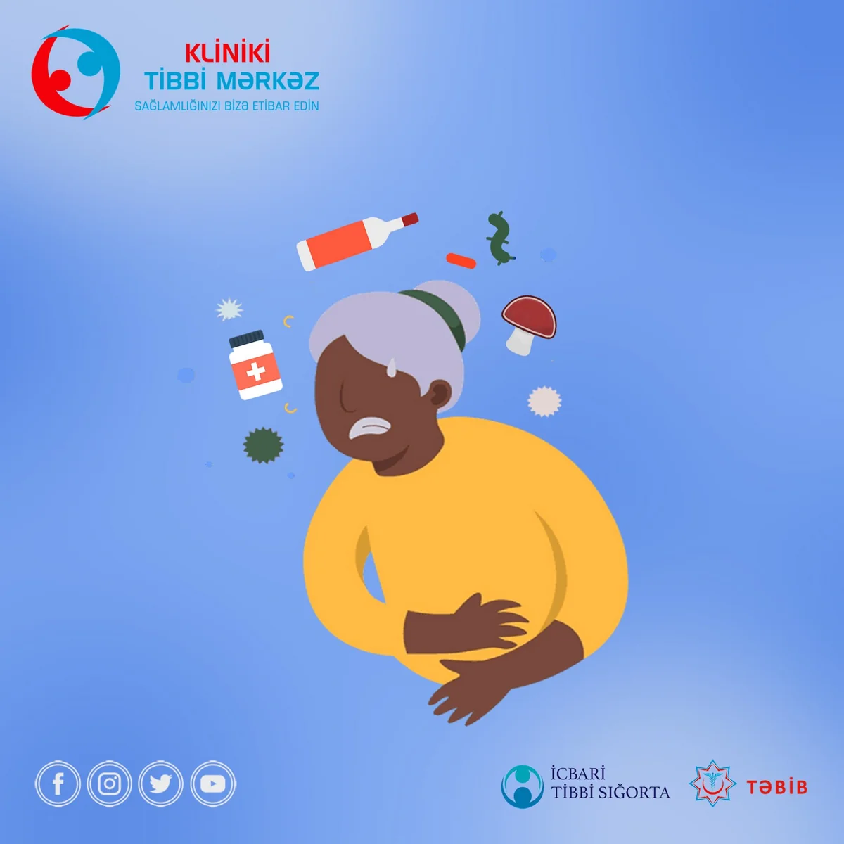 Bu ay qida zəhərlənməsindən 16 nəfər KTM-ə müraciət edib