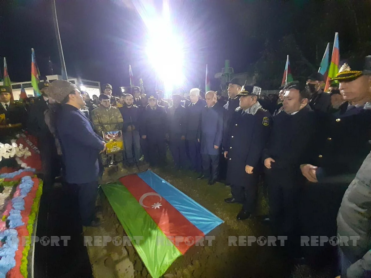 Ermənistanın təxribatı nəticəsində şəhid olan Elçin Ağayev dəfn edilib
