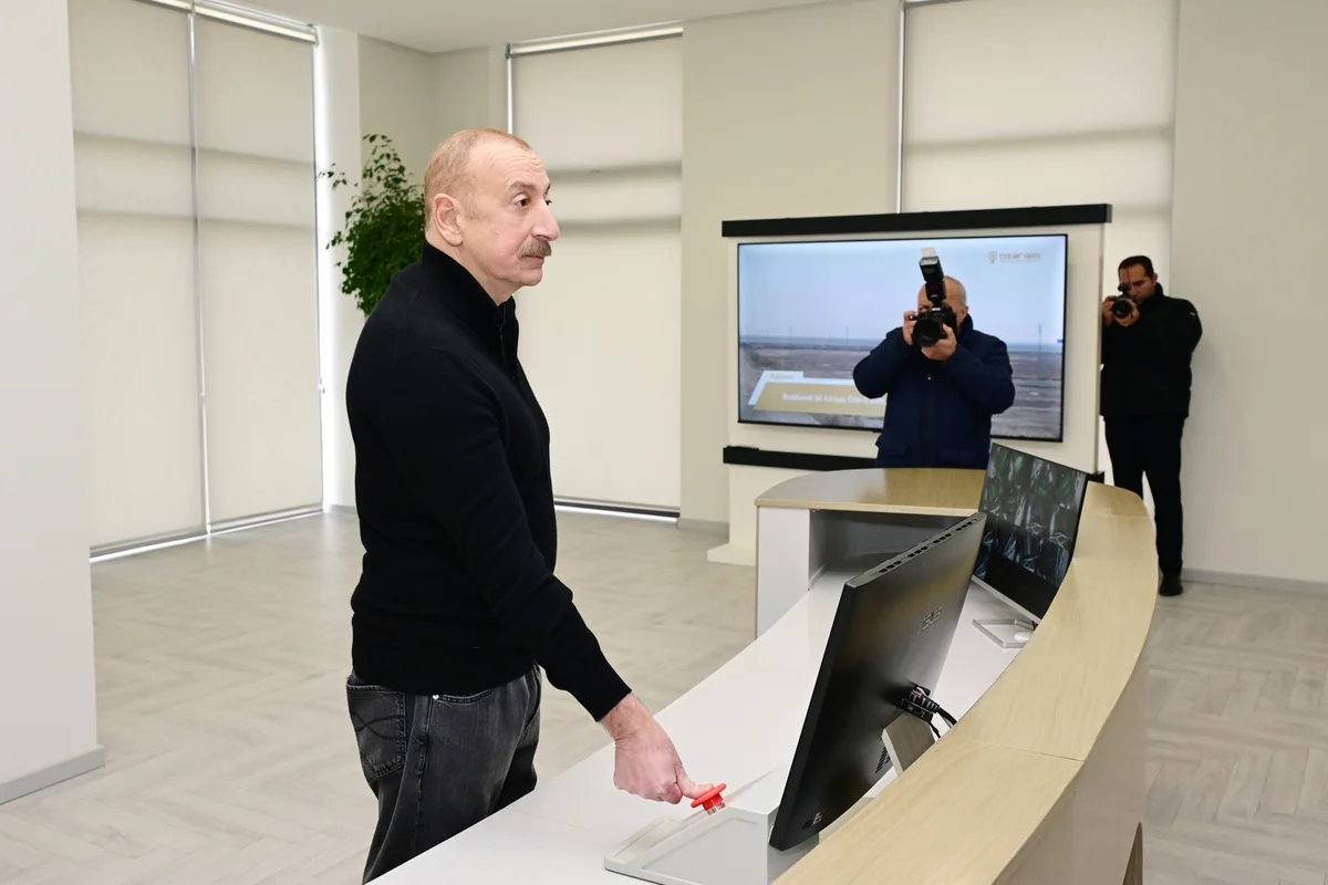 President attends opening of Aghdam Regional Digital Management Center