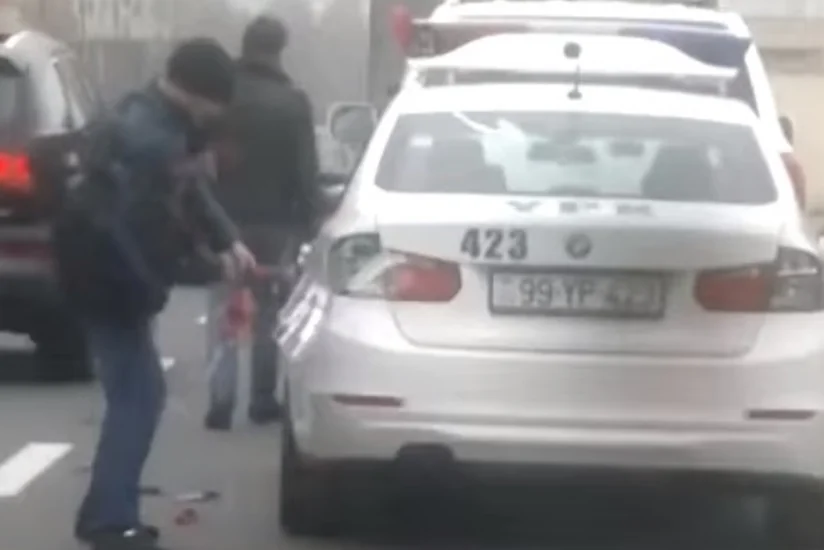 Nazirlik DYP maşınına ziyan vuran şəxs barədə məlumat yayıb