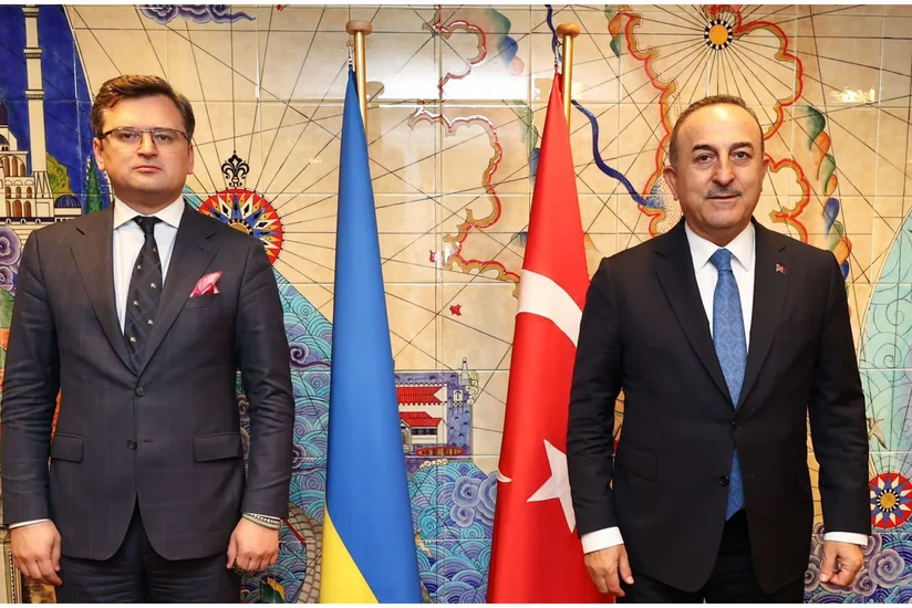 Mövlud Çavuşoğlu ukraynalı həmkarı ilə görüşüb