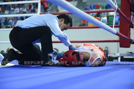 MDB Oyunları: Azərbaycan idmançısı ermənini nokauta salıb