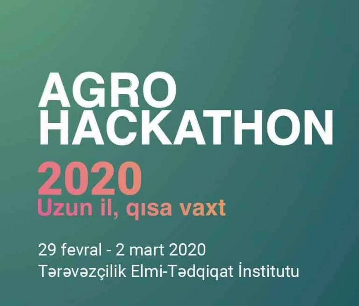 “AgroHackathon 2020” müsabiqəsi yekunlaşdı