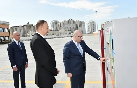 Президент Ильхам Алиев принял участие в открытии второго депо ООО BakuBus