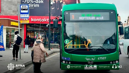 Bakıda bir neçə marşrut xətləri üzrə elektrobuslar fəaliyyətə başlayıb