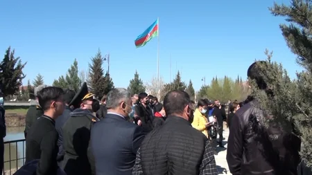 Salyanda şəhid bulağının açılışı olub