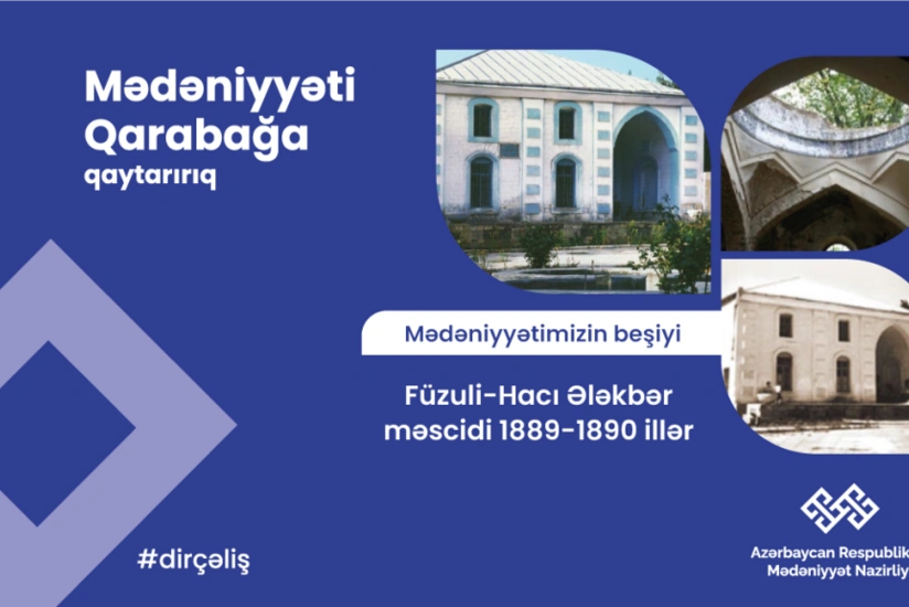 Nazirlik: Ermənilər Füzulidəki Hacı Ələkbər məscidini dağıdıblar