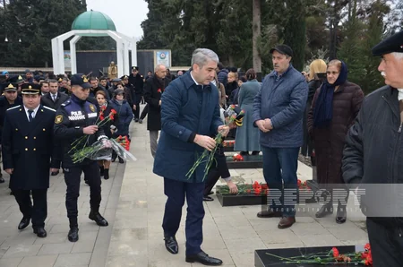 Kürdəmir, Göyçay və Ağsuda şəhidlərin əziz xatirəsi ehtiramla anılıb